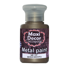 Ακρυλικό Μεταλλικό Χρώμα 60ml Maxi Decor Μόκα Σκούρο ΜE137_ME137060